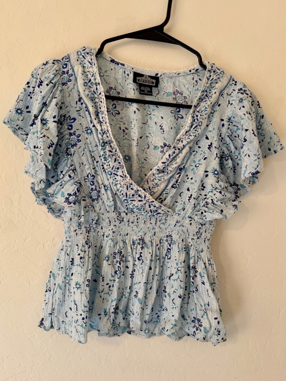 Angie’s Blue Floral Blouse